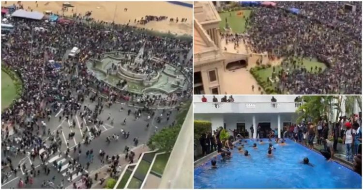Revoltă în Sri Lanka: Mii de protestatari au invadat palatul prezidenţial, iar preşedintele a fugit