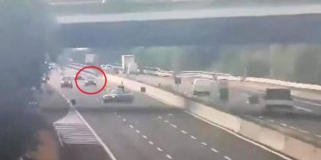 Accident înfiorător filmat pe o autostradă din Italia
