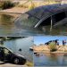 Un bărbat i-a aruncat unei maramureșence maşina în lacul Mujdeni din Satu Mare