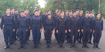 Elevi jandarmi în practică la Jandarmeria Maramureș