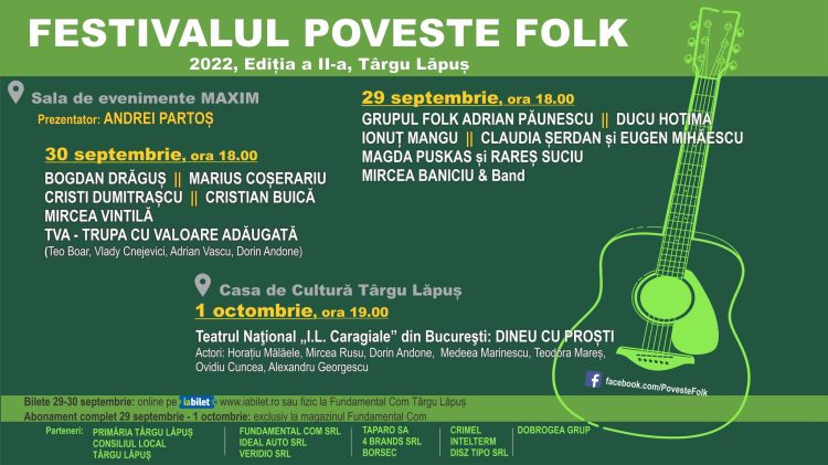 Festivalul Poveste Folk din Târgu Lăpuș, la a doua ediție