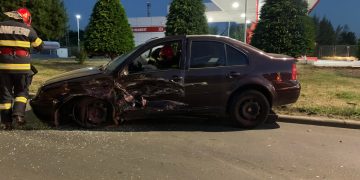 Am început weekend-ul bine: Accident la intrare în Baia Mare