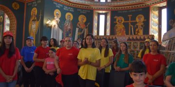 Binecuvântarea copiilor care au participat la Tabăra Creștină „Dragoste și Prietenie” (ediția a XVI-a)