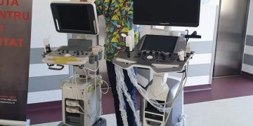 Ecograf de ultimă generație, donat Secției de Pediatrie a Spitalului Județean de Urgență ”Dr. Constantin Opriș”