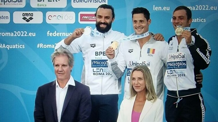 Constantin Popovici şi Cătălin Preda au obţinut aur şi argint în proba de sărituri de la mare înălţime la Europene