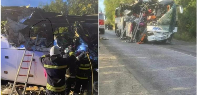 Un autocar românesc a fost zdrobit în Bulgaria. Trei români au murit