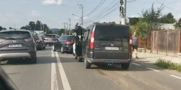 Accident la intrare în Sighet. VIDEO