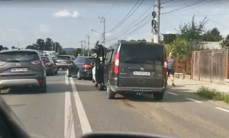 Accident la intrare în Sighet. VIDEO