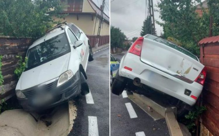 Un șofer aflat aproape de comă alcoolică s-a urcat la volan și a ajuns în șanț