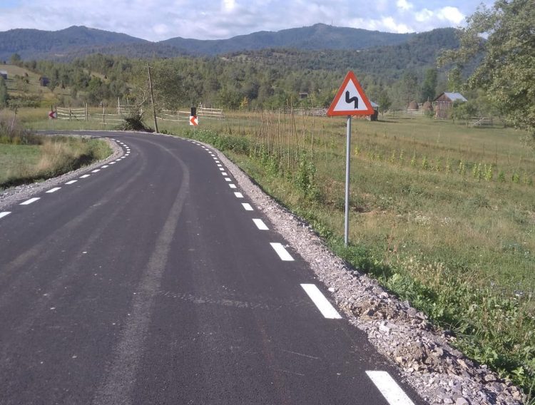 Lucrările de modernizare pe DJ 186D Poienile Izei – Botiza au fost finalizate
