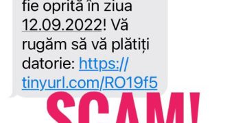 O nouă înșelătorie! Atenţie la mesajele care anunţă oprirea energiei electrice şi efectuarea unei plăţi