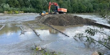 Lucrări pe râul Vișeu, pentru prevenirea inundațiilor