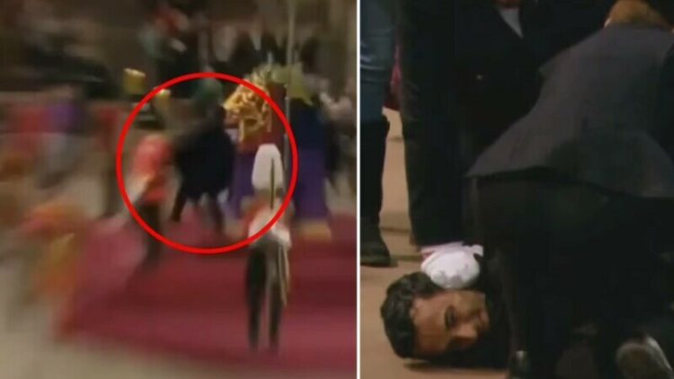 Incident la Westminster Hall. Un bărbat a fost reținut pentru că a atins sicriul Reginei Elisabeta a II-a