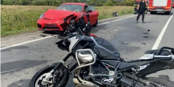 Accident grav aproape de Nădășelu! Un motociclist din Maramureș, transportat la spital de urgență