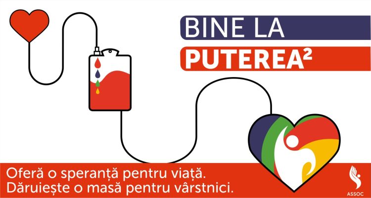 Bine la puterea a doua! Campanie de donare sânge dedicată vârstnicilor, organizată de ASSOC