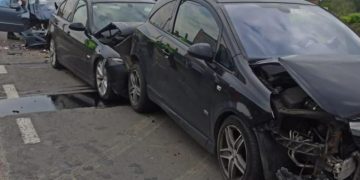 Accident cu CINCI mașini în apropiere de Jucu de Mijloc