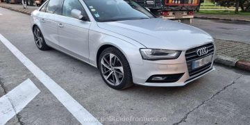 Audi furat din Franța, condus de un maramureşean, oprit în Petea