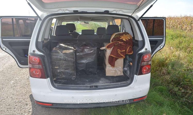 Depistat în trafic cu mașina ticsită cu țigări de contrabandă