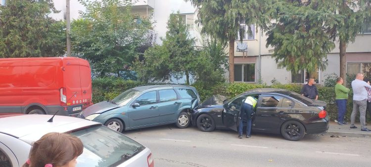Carambol pe strada Gării din Baia Mare