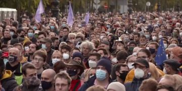 Proteste de amploare la Budapesta. Studenții au blocat centrul orașului