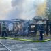 Incendiu violent la o pensiune din Cavnic – FOTO