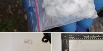 La vederea autospecialei Poliției de Frontieră, doi tineri au devenit agitați și au aruncat pliculețele cu droguri