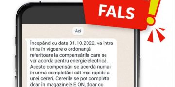 Atenţie! Mesaje false în numele E.ON Energie!