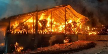 Incendiu catastrofal la Mănăstirea Bistriţa