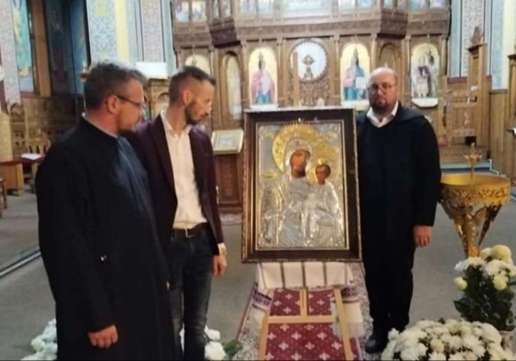 Icoana Maicii Domnului Prodromița a ajuns la Sighetu Marmației în Catedrala Sfinții Arhangheli Mihail și Gavriil