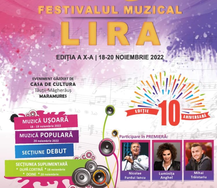 Festivalul Național de Interpretare Vocală și Instrumentală „Lira”, ediţie aniversară, la Tăuţii Măgherăuş