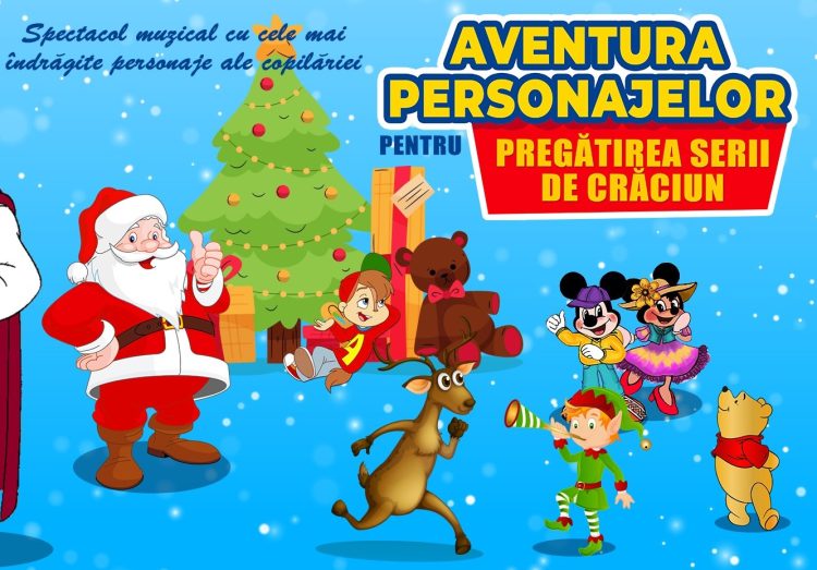 Spectacol de Crăciun cu cele mai îndrăgite personaje ale copilăriei, la Casa de Cultură a Sindicatelor