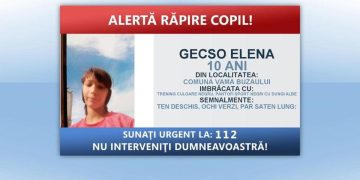 ALERTĂ RĂPIRE MINORI