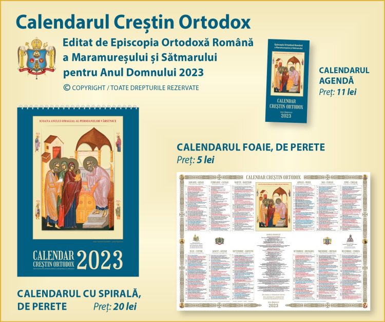 Au apărut noile calendare creștin-ortodoxe pe anul 2023