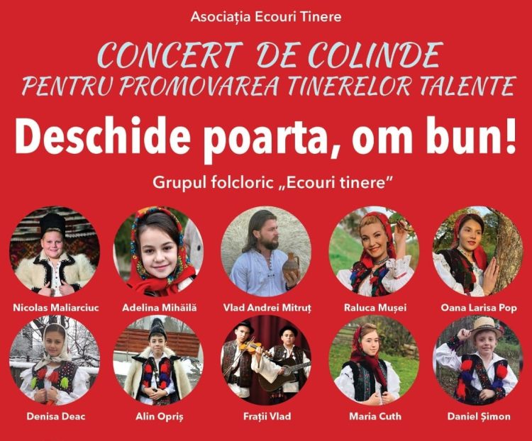 Concert extraordinar de colinde pentru promovarea tinerelor talente, la Sighetu Marmaţiei