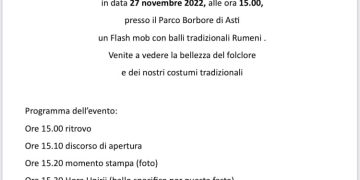 Italia, eveniment folcloric la Asti cu ocazia Zilei Naționale a României
