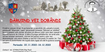 „Dăruind vei dobândi”, campanie pentru ajutorarea persoanelor dezavantajate din Groşi