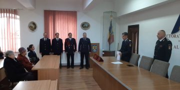 Felicitări pentru patru pompieri militari maramureșeni care au ajuns la final de carieră