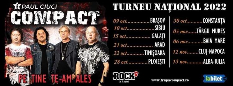 Compact ajunge la Baia Mare. Când va fi concertul și de unde se pot achiziționa biletele