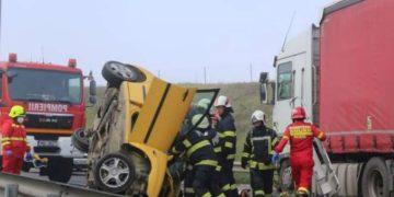 ACCIDENT MORTAL pe Autostrada A3. O femeie a decedat, un bărbat în stare gravă