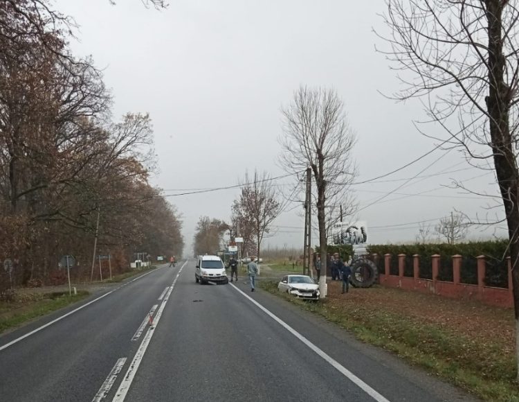 Accident pe DN 1C, în zona Stejarul