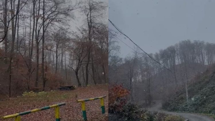 VIDEO MINUNAT pe Valea Usturoiului: Vin ninsorile peste Baia Mare