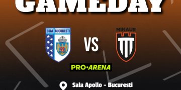 CSM București – Minaur Baia Mare, LIVE de la ora 19:15 pe PRO ARENA