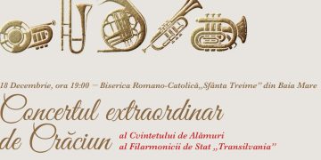 Concert extraordinar de Crăciun al Cvintetului de Alămuri al Filarmonicii de Stat „Transilvania” la Biserica romano-catolică Sfânta Treime din Baia Mare