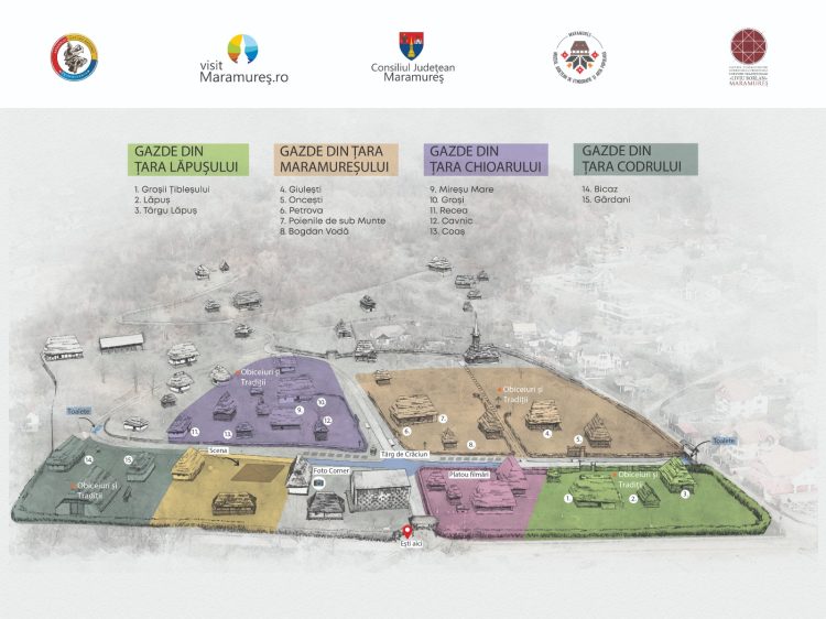 „Crăciun în Maramureș”, 17 decembrie. Harta evenimentului