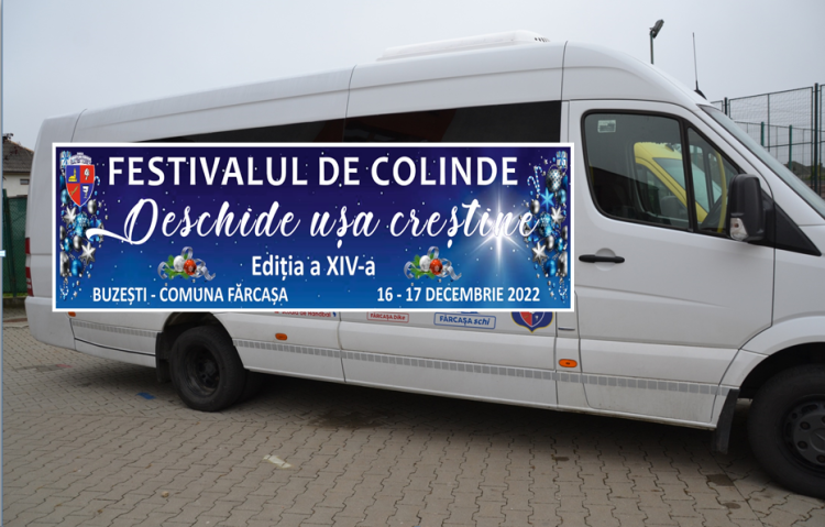 Microbuze din Fărcaşa pentru cei care vor să ajungă la Concertul de colinde „Deschide ușa creștine” de la Buzeşti