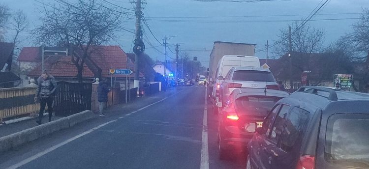 Impact la Tăuţii Măgherăuş, trafic blocat!