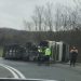 Accident deosebit de grav pe Mesteacăn. O cisternă s-a răsturnat. VIDEO