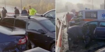 Carambol pe DN 1, între Braşov şi Predeal. 15 mașini au fost implicate