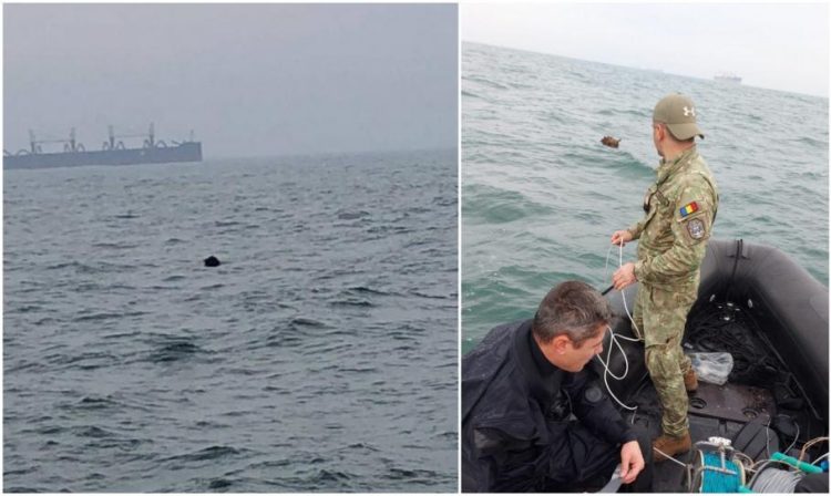 Mină marină în derivă, descoperită în apropierea Portului Constanţa