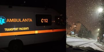 Accident cu victimă în Baia Mare. Ninge ca în povești în oraș